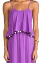 view 4 of 4 Beach Love Aesthetics Frilled Maxi in Fuchsia