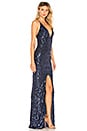 view 2 of 4 Shanina Plunge Gown in Navy