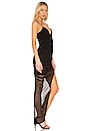 view 2 of 4 АСИММЕТРИЧНОЕ ВЕЧЕРНЕЕ ПЛАТЬЕ MOSCOW in Black