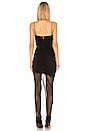 view 3 of 4 АСИММЕТРИЧНОЕ ВЕЧЕРНЕЕ ПЛАТЬЕ MOSCOW in Black