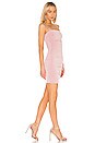 view 2 of 3 ROBE COURTE PRÈS DU CORPS RIO in Dusty Pink