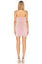 view 3 of 3 ROBE COURTE PRÈS DU CORPS RIO in Dusty Pink