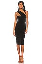 view 1 of 3 Temptation One Shoulder Midi in Black