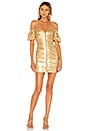 view 1 of 3 Zoe Mini Dress in Gold