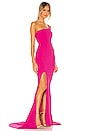view 2 of 3 x REVOLVE Jasmine One Shoulder Gown in Neon Pink