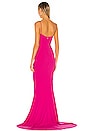 view 3 of 3 x REVOLVE Jasmine One Shoulder Gown in Neon Pink