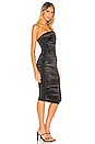 view 2 of 3 Cupid Satin Midi Dress in Black
