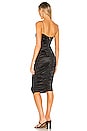 view 3 of 3 Cupid Satin Midi Dress in Black