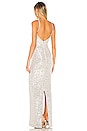 view 3 of 4 Lovers Nothings Sequin Gown in Silver