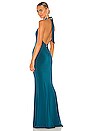 view 3 of 3 Illegal Halter Gown in Teal