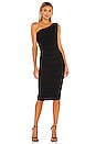 view 1 of 3 X REVOLVE Inspire One Shoulder Midi Dress in Black