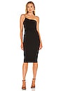 view 1 of 3 Lust One Shoulder Midi Dress in Black