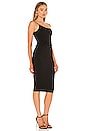 view 2 of 3 Lust One Shoulder Midi Dress in Black