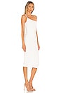 view 2 of 3 Lust One Shoulder Midi Dress in White