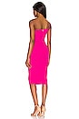 view 3 of 3 Lust One Shoulder Midi Dress in Neon Pink