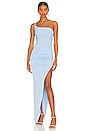 view 1 of 3 Aria One Shoulder Gown in Blue