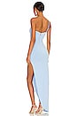 view 3 of 3 Aria One Shoulder Gown in Blue