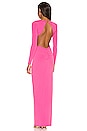 view 3 of 3 Jewel Gown in Neon Pink