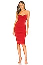 view 1 of 3 Belisse Midi Dress in Red