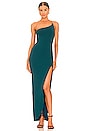 view 1 of 3 Estella One Shoulder Gown in Teal