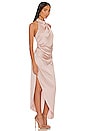 view 2 of 3 Amelia Halter Gown in Nude