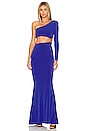 view 1 of 4 Tia Ring Gown in Cobalt Blue