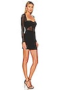 view 2 of 3 Sade Long Sleeve Mini Dress in Black