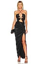 view 1 of 4 Halle Cut Out Gown in Black