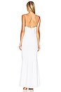 view 3 of 3 Sade Mesh Gown in White