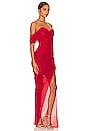 view 2 of 3 Dita Mesh Gown in Red