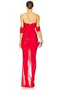 view 4 of 4 Dita Mesh Gown in Red