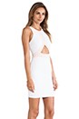 view 2 of 5 Covet Two Tone Shift Dress in White