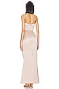 view 3 of 3 Emelie Strapless Gown in Nude