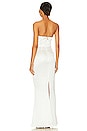 view 3 of 3 Emelie Strapless Gown in White