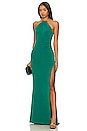 view 1 of 3 Captivate Halter Gown in Jade