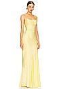 view 2 of 3 Entice Drape Gown in Lemon