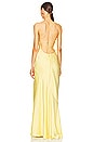 view 3 of 3 Entice Drape Gown in Lemon