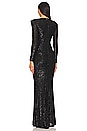 view 4 of 5 Rosalia Gown in Black