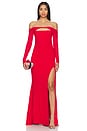 view 1 of 3 Marlowe Gown in Scarlet