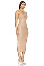 view 2 of 3 Cleo Strapless Midi Dress in Latte
