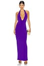 view 1 of 4 Empire Halter Gown in Purple
