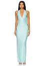 view 1 of 4 Adriana Maxi Dress in Turquoise.