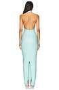 view 3 of 4 Adriana Maxi Dress in Turquoise.