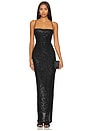 view 1 of 4 Lumina Lace Back Gown in Black