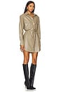 view 2 of 3 Off Duty Shirt Dress in Khaki