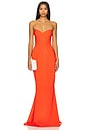 view 1 of 3 Love Affair Gown in Tangerine