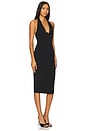 view 2 of 3 Cinema Halter Midi Dress in Black