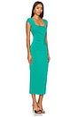 view 2 of 3 Dare Cap Sleeve Midi Dress in Emerald