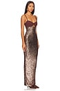 view 2 of 4 ROBE DE SOIRÉE MONET in Cocoa & Copper