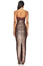 view 3 of 4 ROBE DE SOIRÉE MONET in Cocoa & Copper